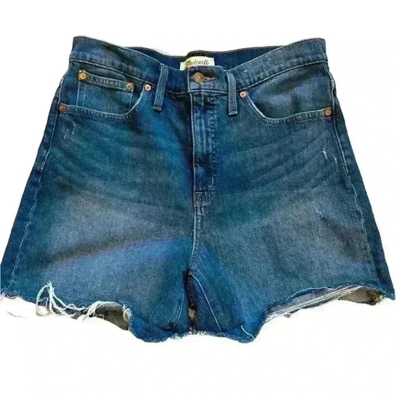 2/$30 Madewell Denim Shorts Size 29 Glenoaks Wash Cutoff Edition - Picture 4 of 9